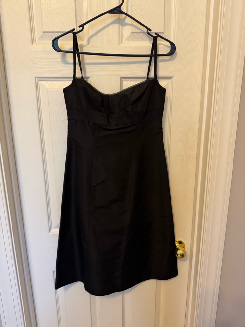 J. Crew Black Spaghetti-Strap Mini Dress